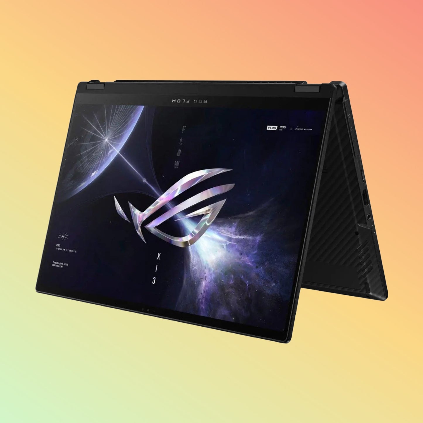 كمبيوتر محمول للألعاب ASUS ROG FLOW X13 GV302XA-X13.R9512 - معالج AMD Ryzen 9-7940HS، سعة 16 جيجابايت، قرص SSD سعة 512 جيجابايت، شاشة لمس X360 بدقة WUXGA مقاس 13.4 بوصة