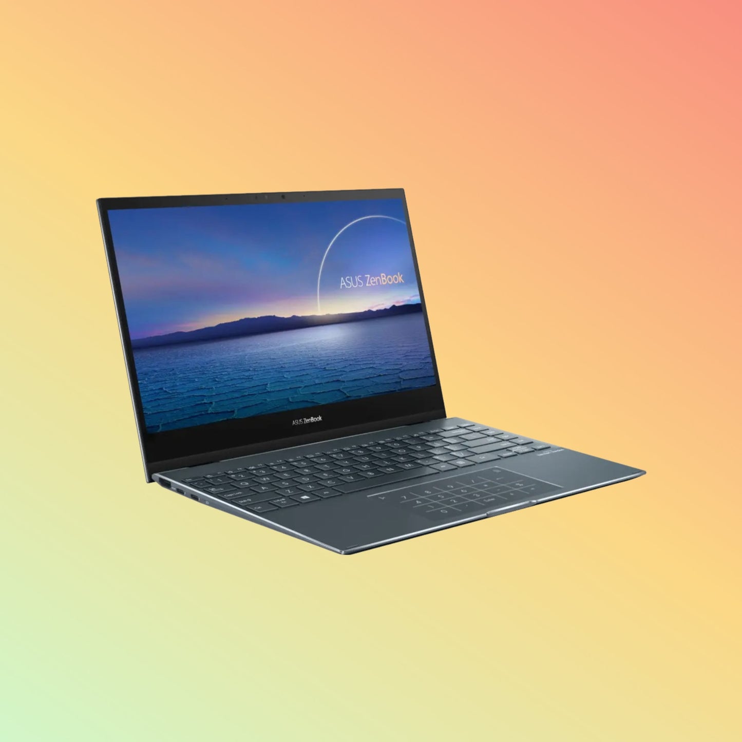 لابتوب ASUS ZENBOOK FLIP 13 - معالج i7-1165G7 من الجيل الحادي عشر، وذاكرة وصول عشوائي (RAM) سعة 16 جيجابايت، ومحرك أقراص SSD سعة 1 تيرابايت، وشاشة لمس FHD X360 مقاس 13.3 بوصة