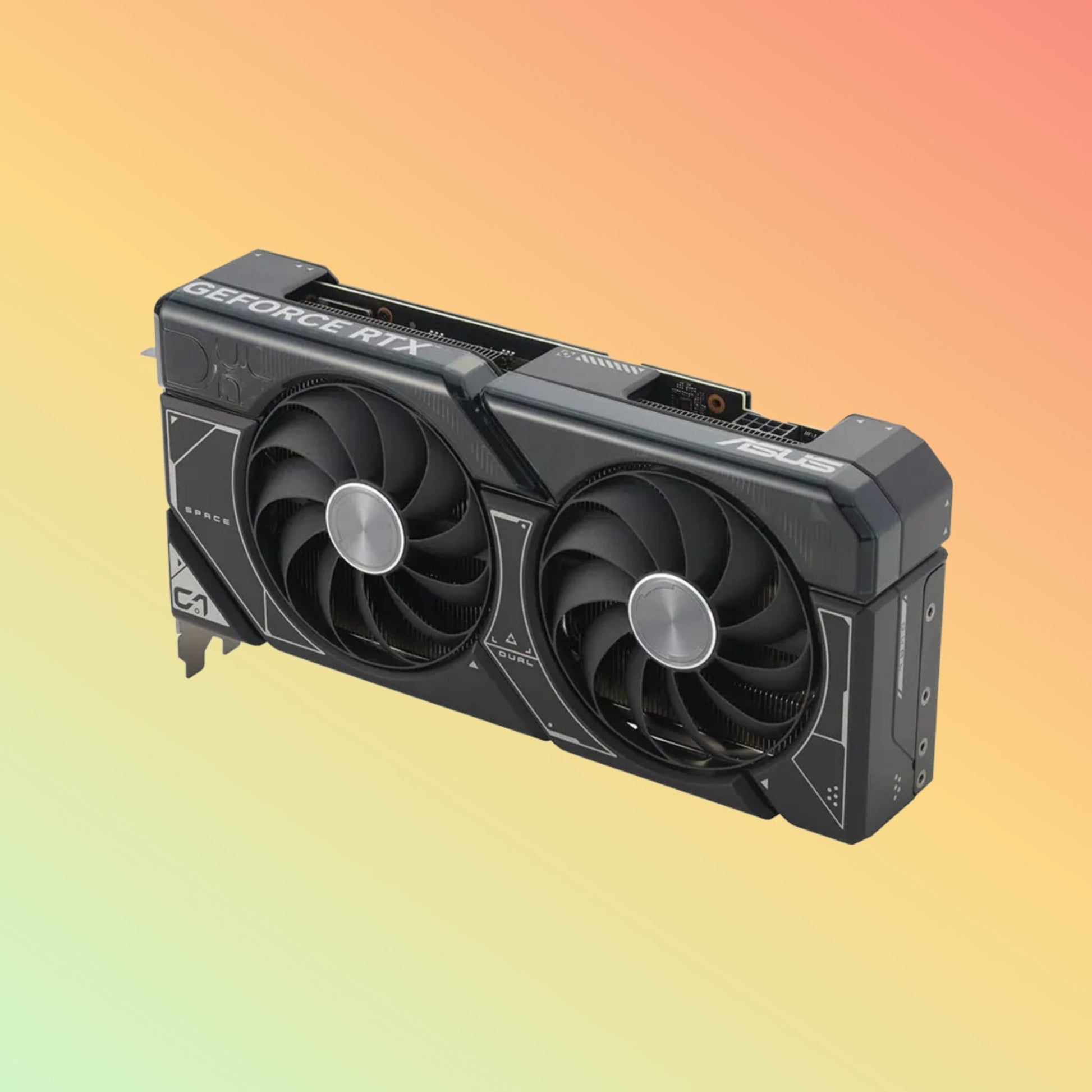ASUS डुअल ग्राफ़िक - GeForce RTX™ 4070, 21 Gbps, 7680 x 4320 रिज़ॉल्यूशन HDMI, DP, 12G, D6X