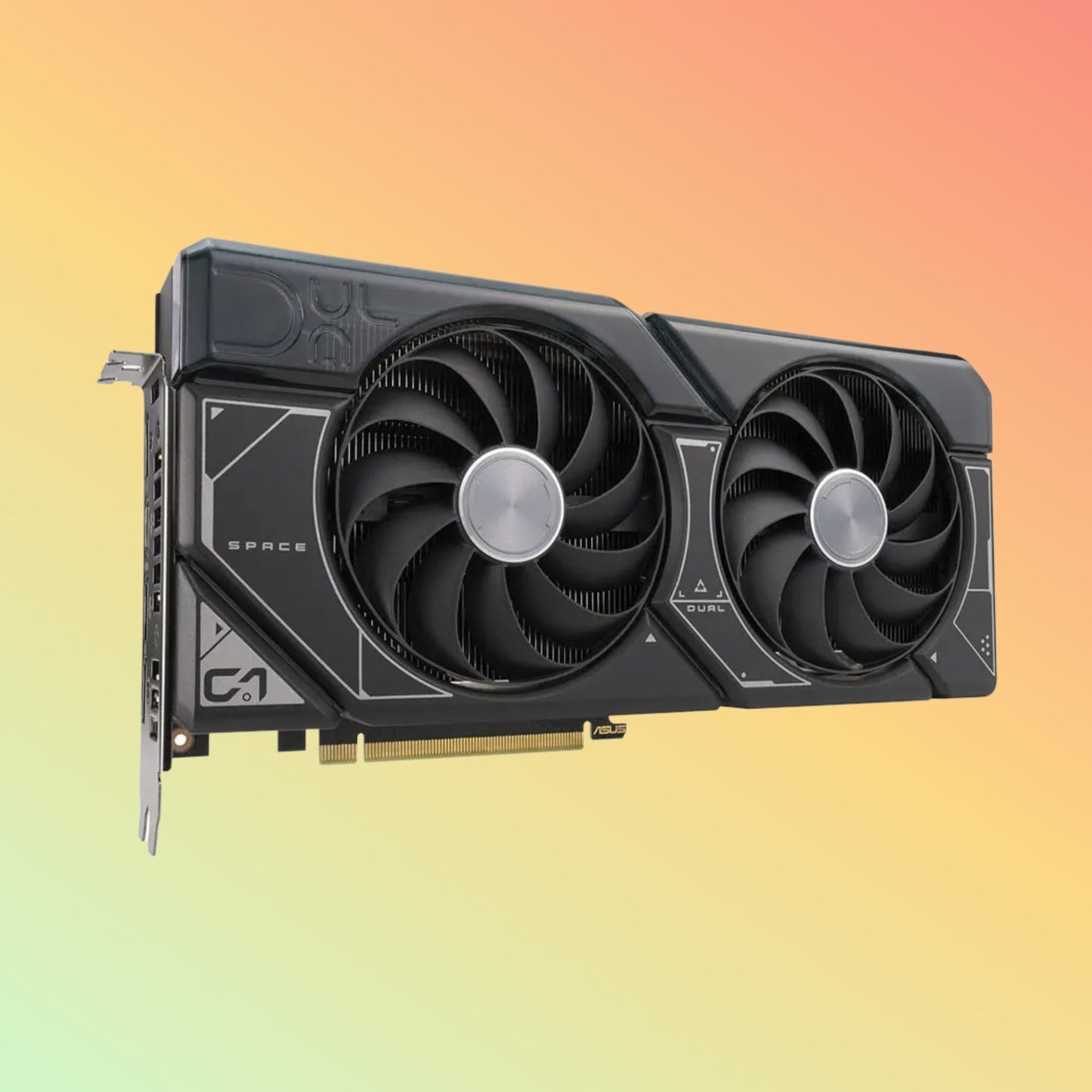 ASUS डुअल ग्राफ़िक - GeForce RTX™ 4070, 21 Gbps, 7680 x 4320 रिज़ॉल्यूशन HDMI, DP, 12G, D6X