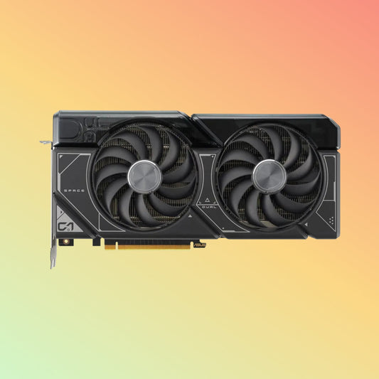 ASUS Dual Graphics - GeForce RTX™ 4070، 21 جيجابت في الثانية، دقة 7680 × 4320 HDMI، DP، 12G، D6X