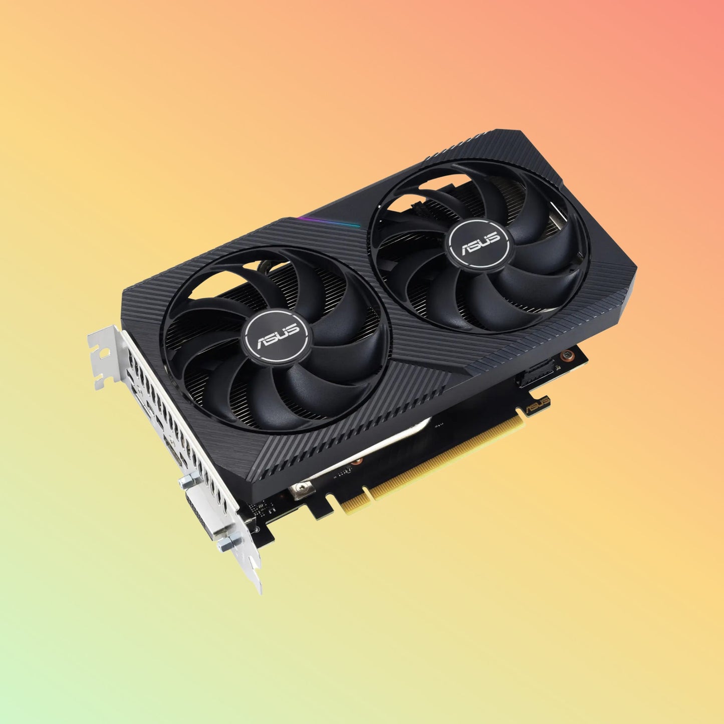 بطاقة رسومات ASUS GeForce RTX 3050 DUAL V2 - بسرعة 14 جيجابت في الثانية، بفتحتين، ودقة 7680 × 4320، ومنفذ DVI، وHDMI، وDP، وذاكرة 8 جيجابت، وD6