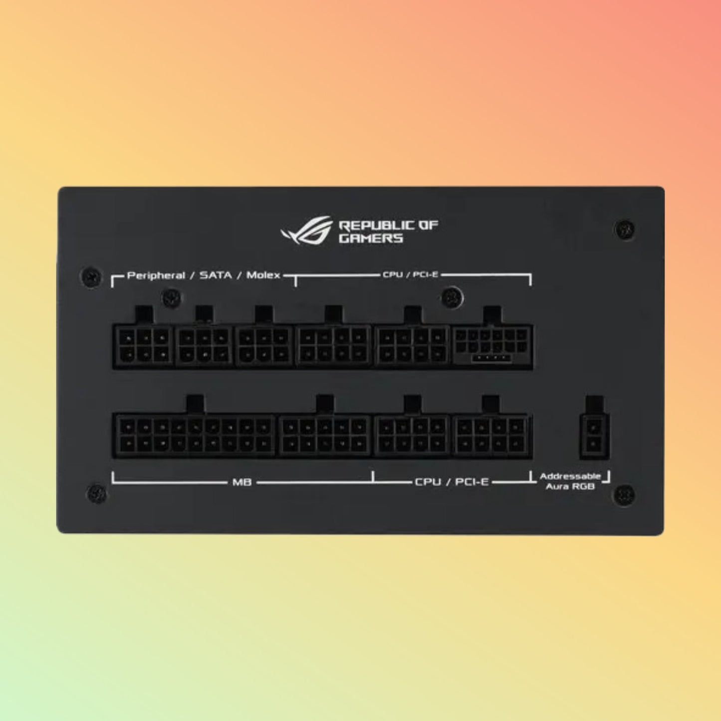 ASUS ROG-STRIX-1200G पावर सप्लाई - ATX 3.0, 80प्लस गोल्ड, 135 मिमी फैन साइज़, 1000W, ARGB