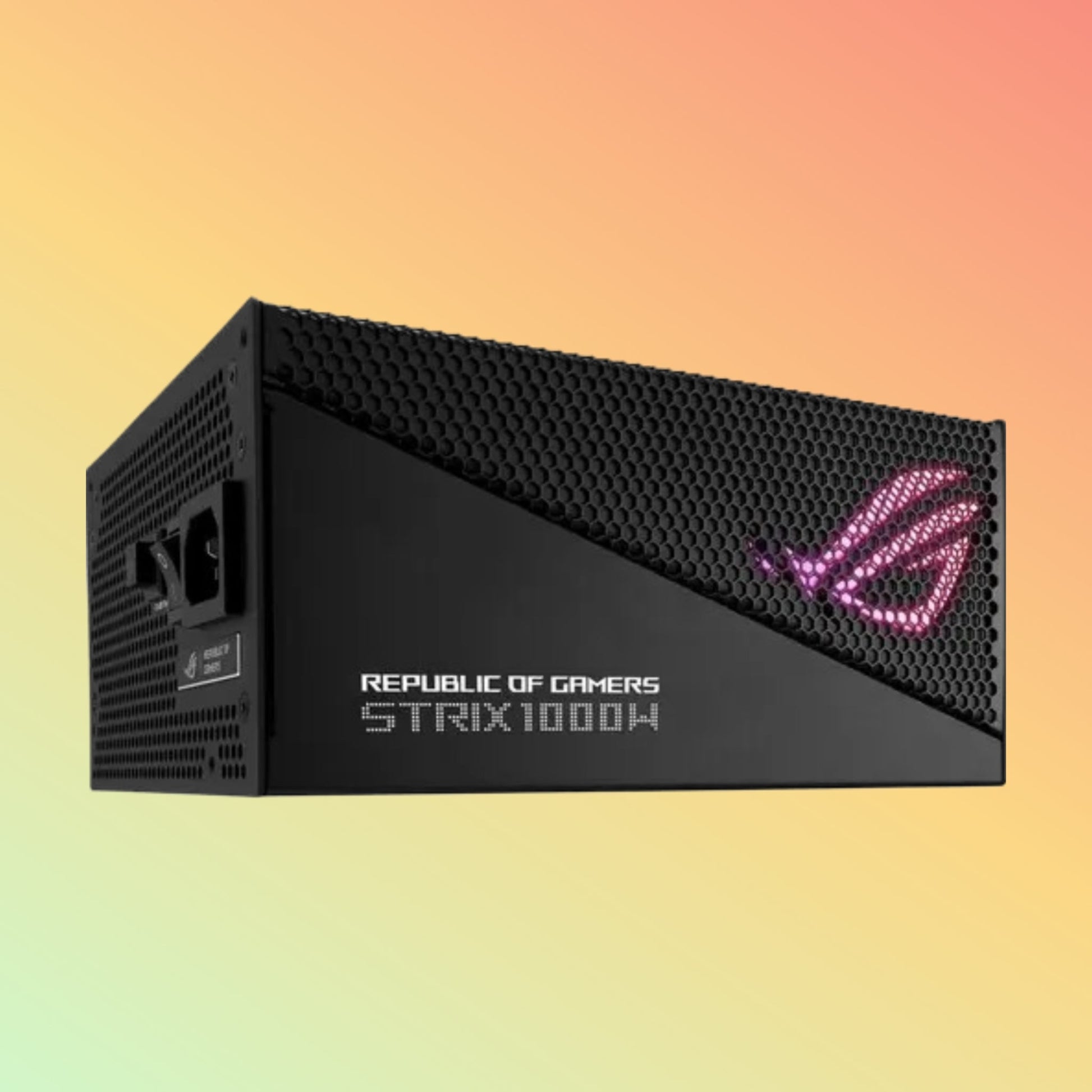 ASUS ROG-STRIX-1200G पावर सप्लाई - ATX 3.0, 80प्लस गोल्ड, 135 मिमी फैन साइज़, 1000W, ARGB
