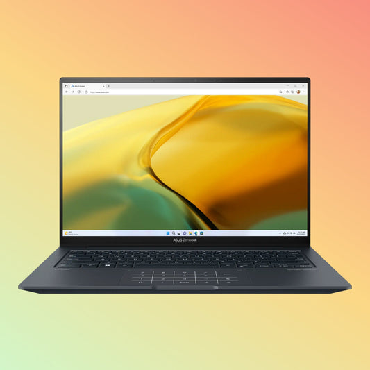 لابتوب ASUS ZENBOOK 14 Flip - معالج i7-1360P من الجيل الثالث، سعة تخزين 16 جيجابايت، قرص SSD سعة 1 تيرابايت، شاشة 14 بوصة بدقة 2.8K تعمل باللمس X360