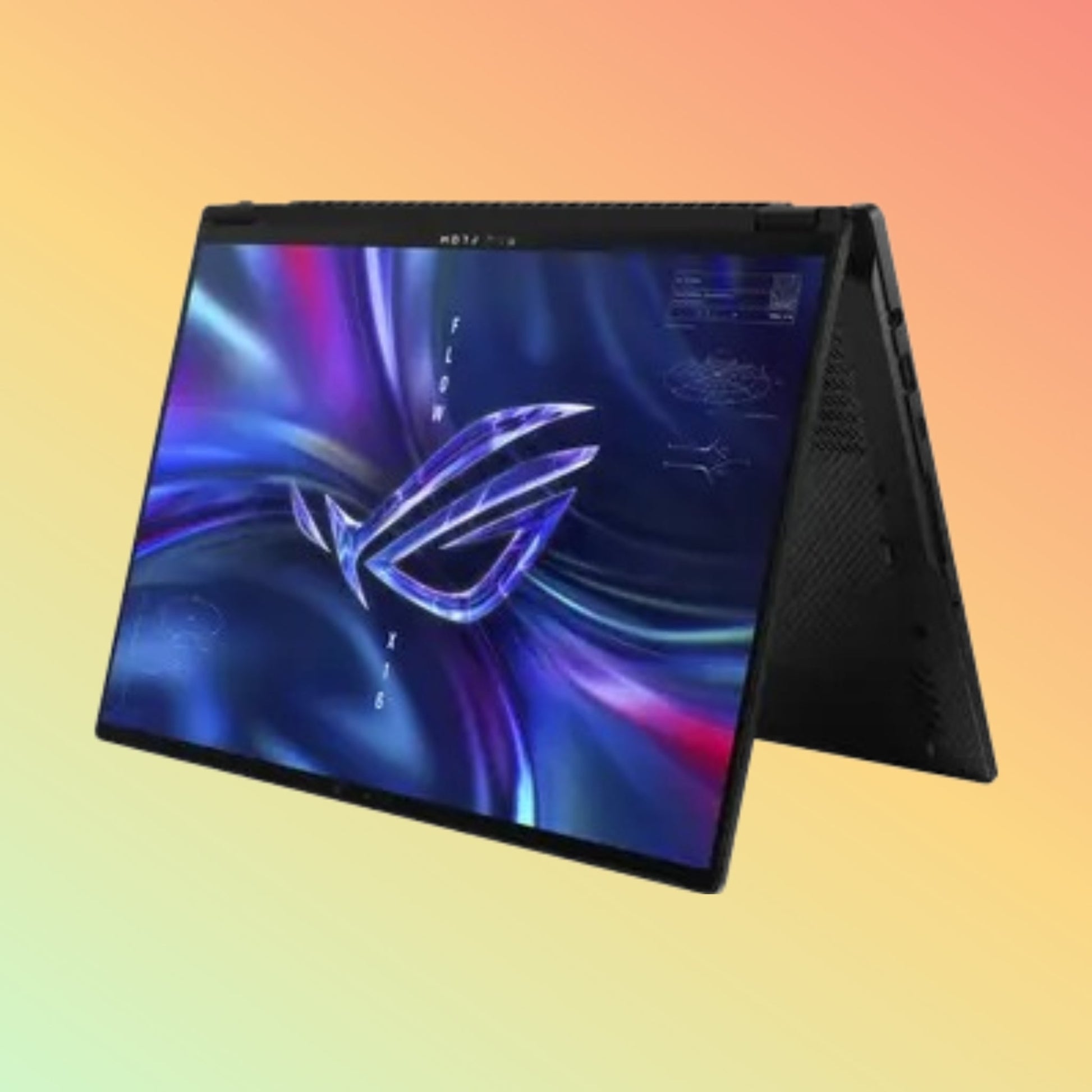 ASUS ROG FLOW X16 GV601VI-CS94 गेमिंग लैपटॉप - 13वीं पीढ़ी i9-13900H, 32GB, 1TB SSD, NVIDIA GeForce RTX 4070 8GB, 16" WQXGA टच X360