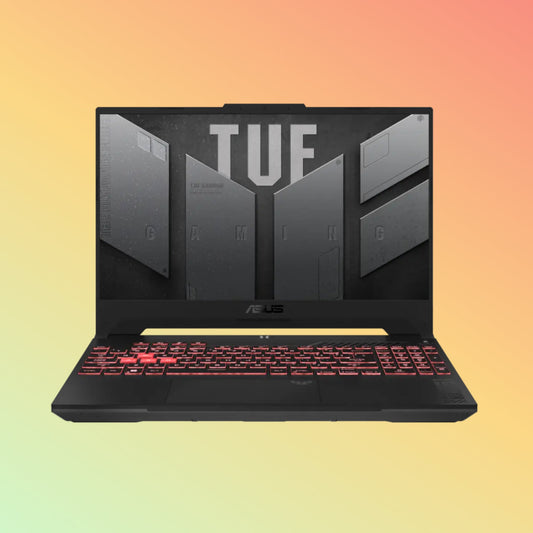 لابتوب ASUS TUF A15 FA507NVR-LP002 - معالج AMD Ryzen 7-7435HS، سعة 16 جيجابايت، قرص SSD سعة 512 جيجابايت، بطاقة رسومات NVIDIA GeForce RTX 4060 سعة 8 جيجابايت، شاشة 15.6 بوصة FHD