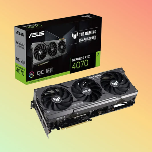 ASUS TUF गेमिंग ग्राफ़िक - GeForce RTX 4070, 21 Gbps, 7680 x 4320 रिज़ॉल्यूशन, HDMI, DP, 12G, D6X