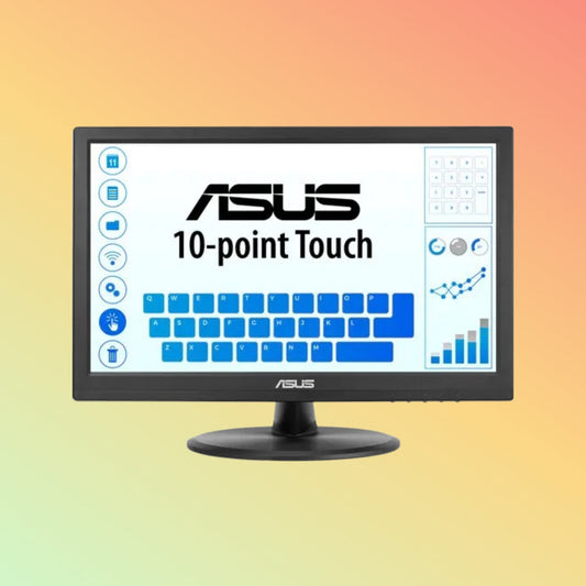 ASUS VT168HR मॉनिटर - 15.6" WXGA (1366 x 768), TN, टिल्ट, वॉल-माउंट, HDMI, VGA, 220 nits, 60 Hz मल्टी-टच