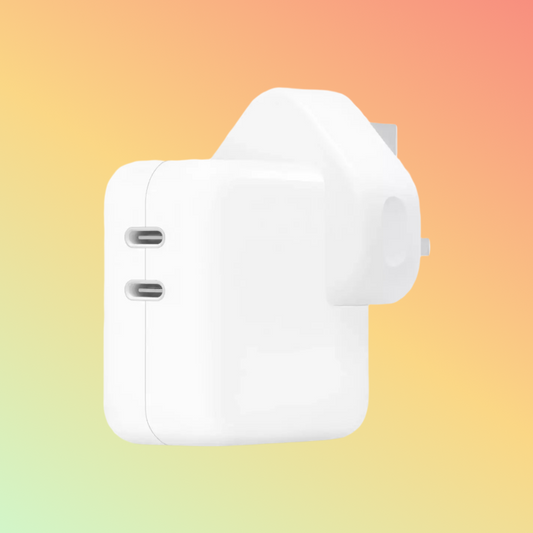 محول طاقة Apple (MNWP3ZE/A) - الملحقات، منفذ USB-C مزدوج
