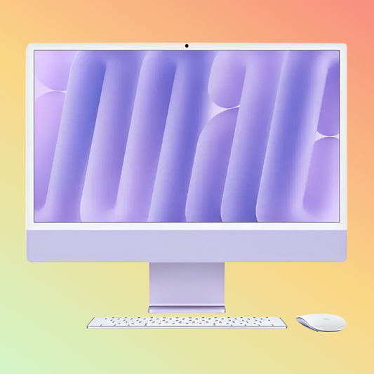 APPLE Z1ET00090 (2024) iMac - M4 चिप 10-कोर CPU, 24GB, 256GB SSD, 10-कोर GPU | 16-कोर न्यूरल इंजन, 24" 4.5K (4480 x 2520) (बैंगनी)
