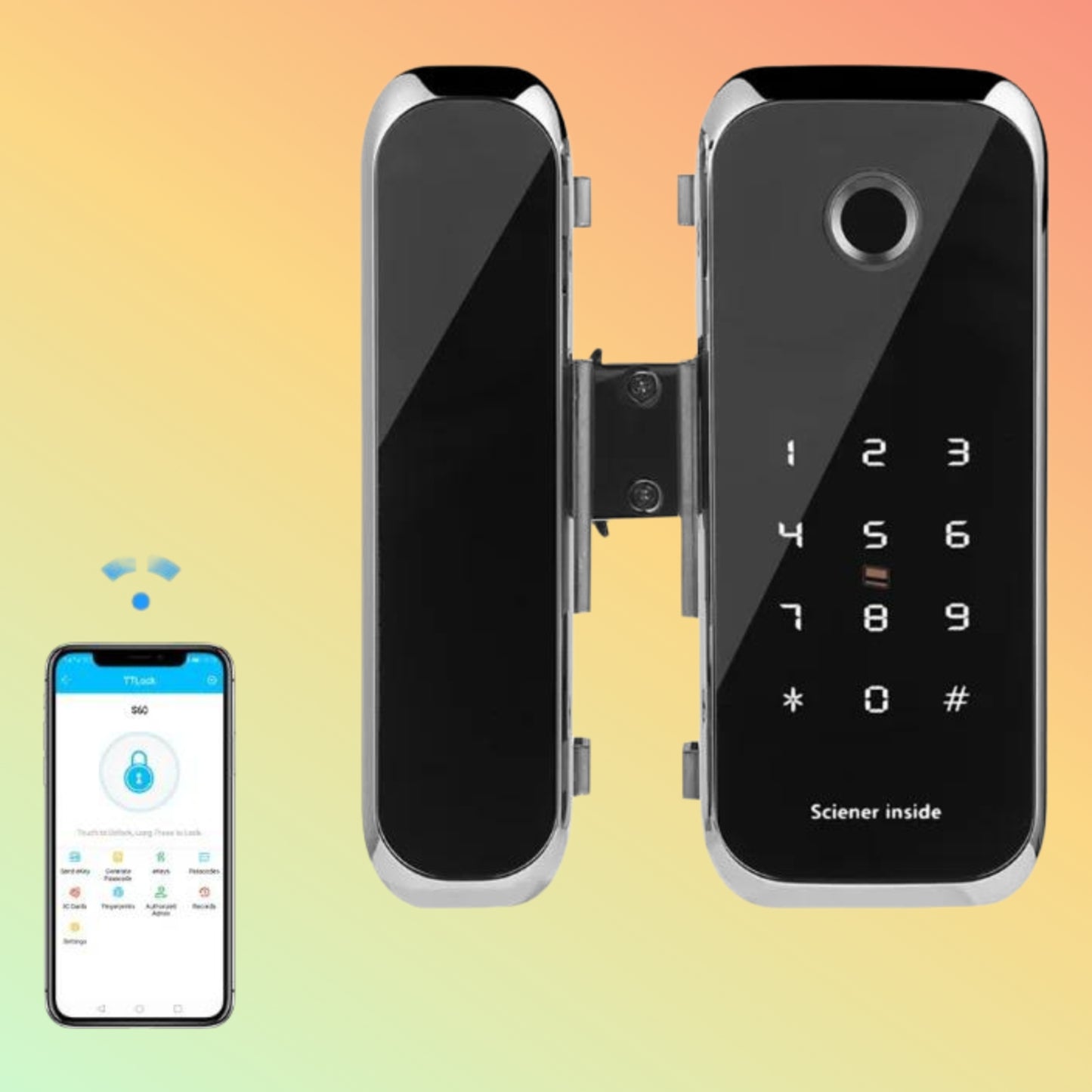 Fingerprint Smart Lock for Glass Door – NEOTECH NT-RD32A