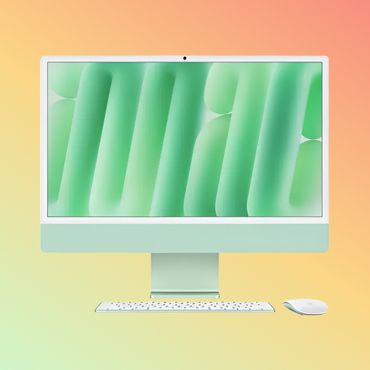 APPLE MD2Q4LL/A (2024) iMac - M4 चिप 10-कोर CPU, 24GB, 512GB SSD, 10-कोर GPU | 16-कोर न्यूरल इंजन, 24" 4.5K (4480 x 2520) (हरा)