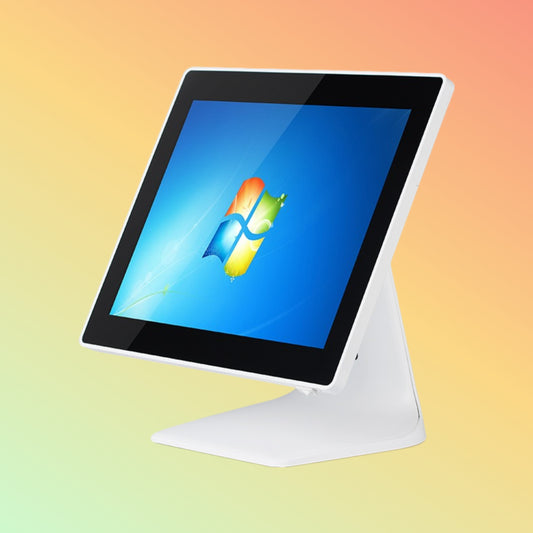 "NEOPOS NP-R600 Touch POS in white, featuring a 15-inch multi-touch screen."