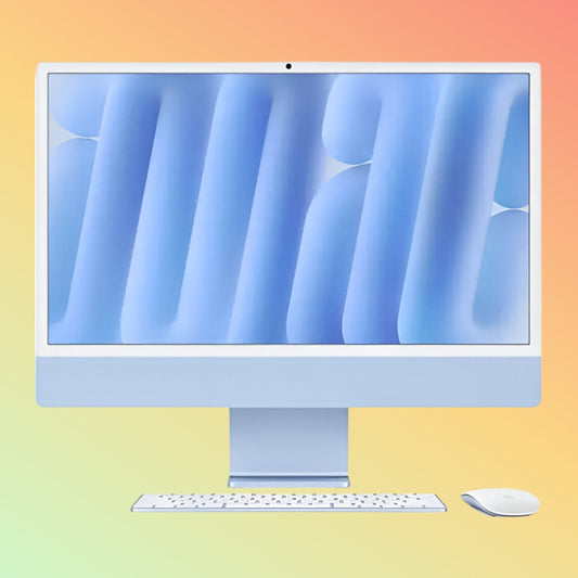 APPLE MWV33LL/A (2024) iMac - M4 चिप 10-कोर CPU, 16GB, 512GB SSD, 10-कोर GPU | 16-कोर न्यूरल इंजन, 24" 4.5K (4480 x 2520) (नीला)