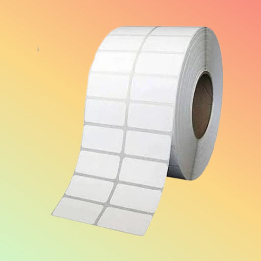 बारकोड लेबल (2 लाइन-1000 प्रति रोल) 50mmX25mm