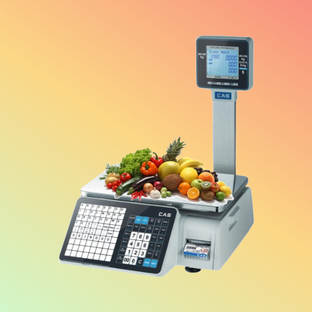 مقياس طباعة الملصقات CAS CL-3000 - الباركود، PLU، إيثرنت | NEOTECH