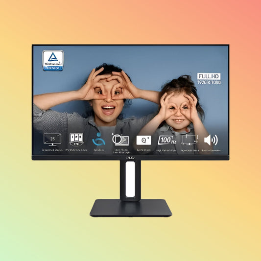 MSI PRO MP251P मॉनिटर - 25" FHD (1920 x 1080), IPS, पिवट, स्विवेल, HDMI, VGA, 300 निट्स, 100 Hz