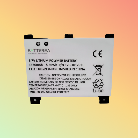 BATTEREA 3.7V 1530mAh replacement for Amazon Kindle 2 Kindle DX Kindle II,replaces for 170-1012-00,li-polymer
