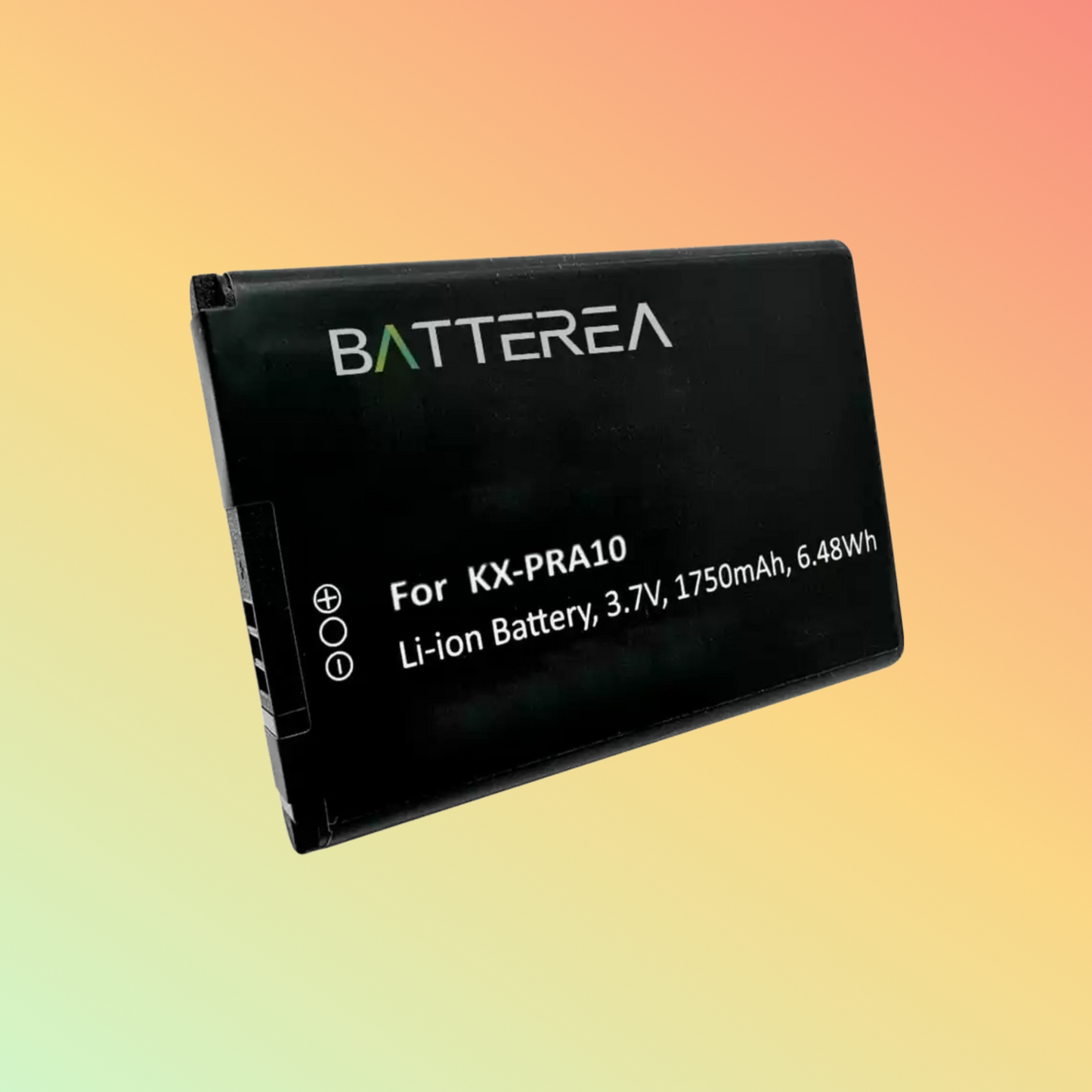 Batterea 3.7V 1750mAh replacement for Panasonic KX-PRX110, replaces KX-PRA10, Li-ion