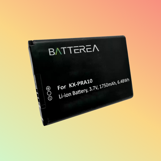 Batterea 3.7V 1750mAh replacement for Panasonic KX-PRX110, replaces KX-PRA10, Li-ion
