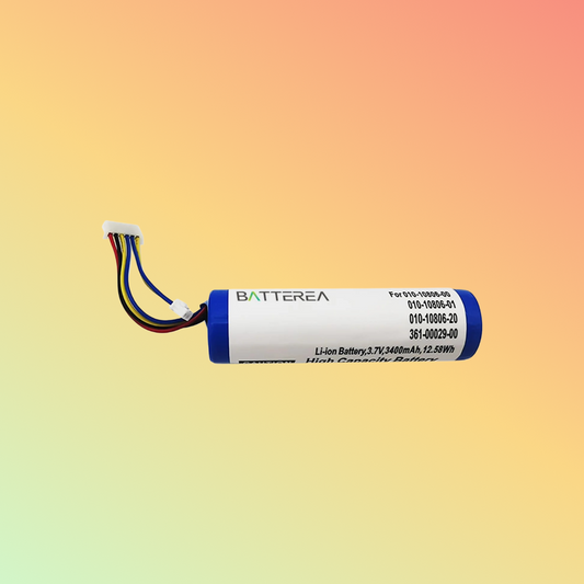 BATTEREA 3.7V 3400mAh replacement battery for Garmin Astro 220, Astro DC20, replaces 010-10806-00, 010-10806-01, 010-10806-20, 361-00029-00, Li-ion