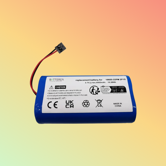 BATTEREA 3.7V 4400mAh battery for Trelock LS 950, replaces 18650-22PM 2P1S, li-ion
