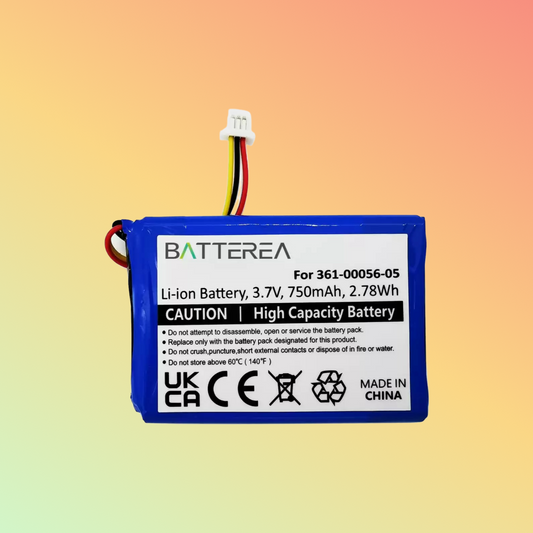 BATTEREA 3.7V 750mAh Replacement Battery for Garmin Nuvi 40, replaces 361-00056-05, Li-ion