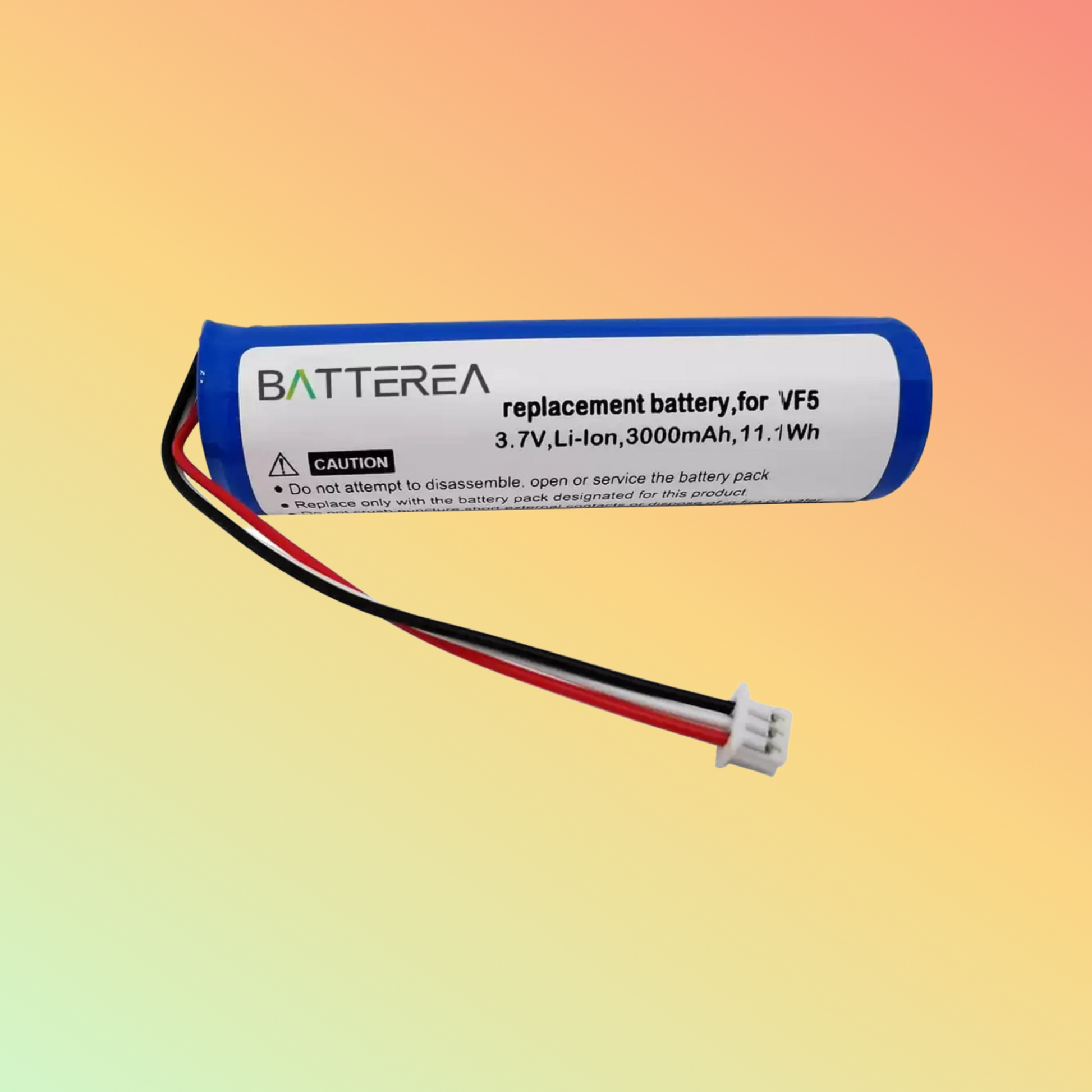BATTEREA 3000mAh 3.7V Replacement Battery for TomTom Go 300, Go 400, Go 700T, replaces VF5, Li-ion