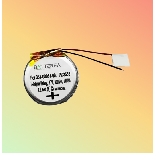 BATTEREA 500mAh 3.7V replacement battery for Garmin Fenix 1, 2, replaces 361-00061-00,PD3555, li-polymer