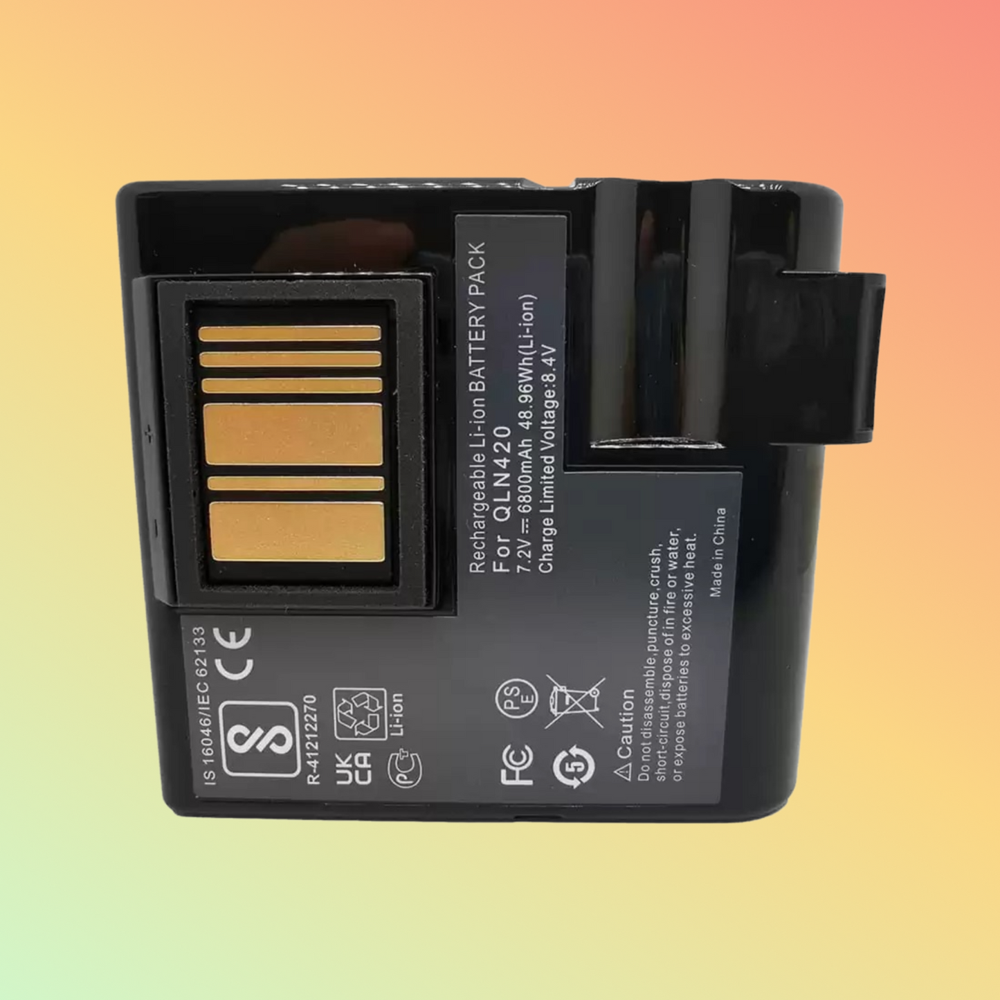 BATTEREA 7.2V 6800mAh replacement battery for Zebra mobile printer, compatible with Zebra QLN420 & ZQ630 mobile printer,li-ion battery