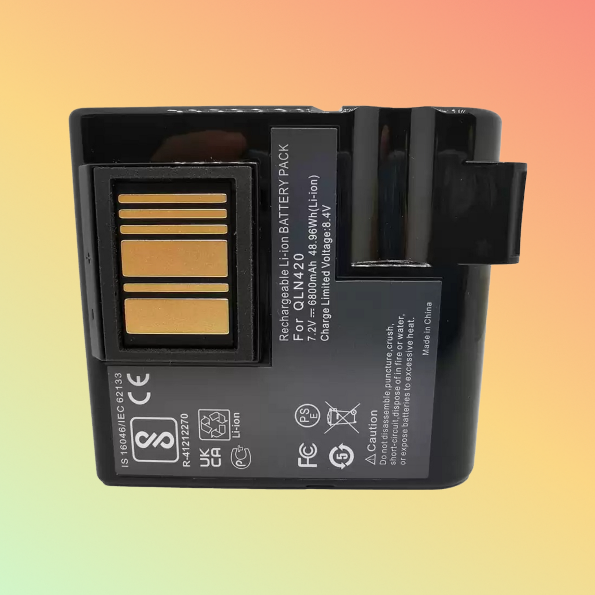 BATTEREA 7.2V 6800mAh replacement battery for Zebra mobile printer, compatible with Zebra QLN420 & ZQ630 mobile printer,li-ion battery