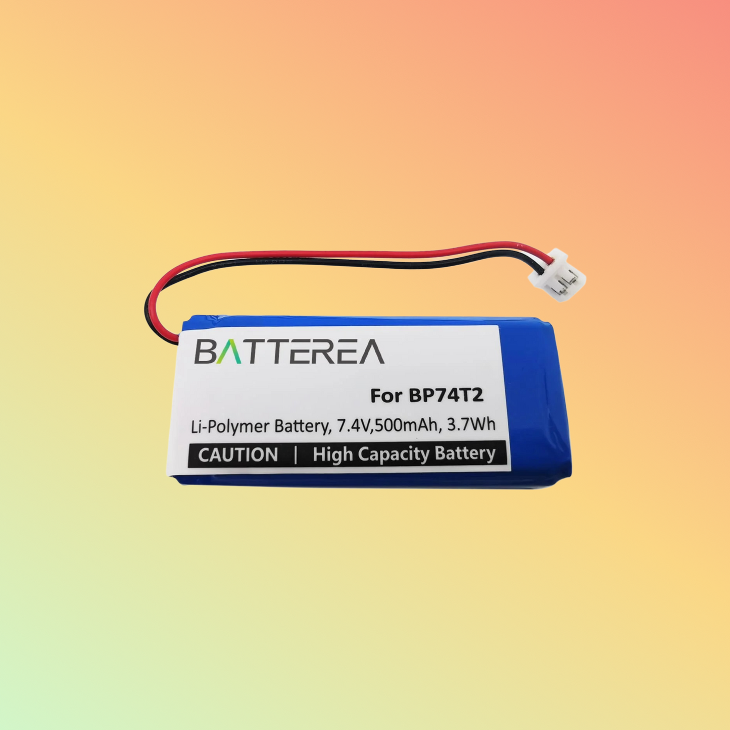 BATTEREA 7.4V 500mAh replacement battery for Dogtra 2300NCP, replaces BP74T2, Li-Polymer