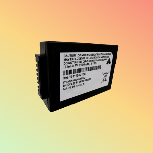 بطارية بديلة لماسح الباركود من BATTEREA لجهاز Honeywell Dolphin 6100 وDolphin 6110 وDolphin 6500، بديلة لجهاز 6000 BTSC، BP06-00028A، 3.7 فولت 2200 مللي أمبير في الساعة ليثيوم أيون