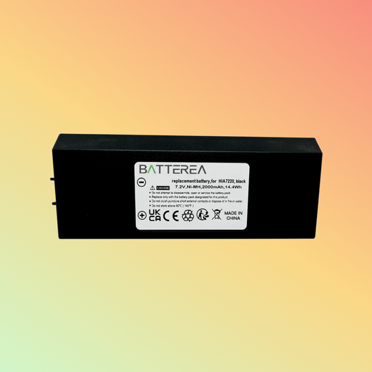BATTEREA Crane remote control battery for HIAB AMH0627, AX-HI6692, XS Drive, XS Drive H3786692, XS Drive H3796692, replaces HIA7220, black, Ni-MH,7.2V 2000mAh