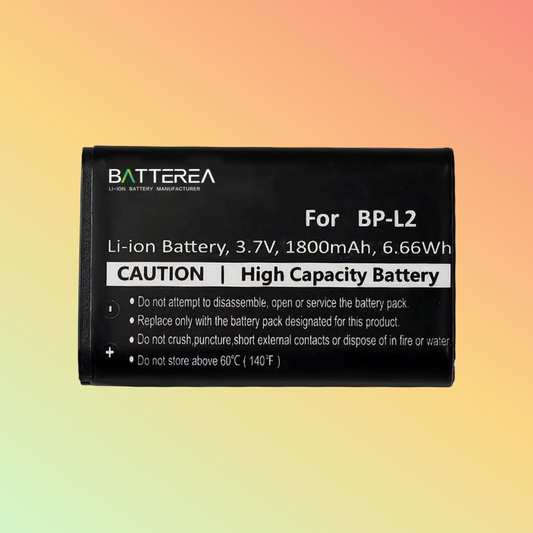 BATTEREA Battery replacement for Tascam DR-1 GT-R1 replaces BP-L2 Li-ion 1800mAh 3.7V