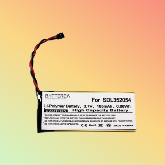 BATTEREA battery replacement for Flir One replaces SDL352054 185mAh 3.7V Li-Polymer