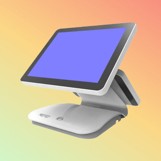 "NEOTECH NT-R2501 Touch POS System with sleek white design and 15.6” touch display."