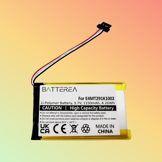 Batterea Replacement battery for Mitac Mio C320, replaces E4MT291K1002, 338937010157, Li-Polymer, 3.7V, 1150mAh