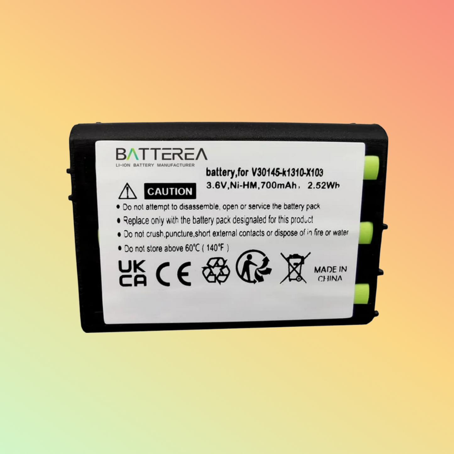 Batterea battery replacement for Siemans C25 replaces SIEMENS V30145-k1310-X103 Ni-MH 700mAh 3.6V