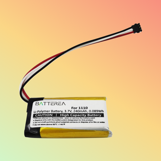Batterea Wholesale wireless headset battery replacement for Logitech H600 replaces 1110 Li-Polymer 3.7V 240mAh