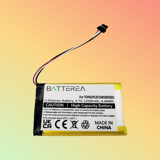 Batterea Wholesales GPS Replacement battery for Navigon 70 Easy, replaces TOPAZPCZF1045003501, Li- Polymer, 3.7V, 1200mAh