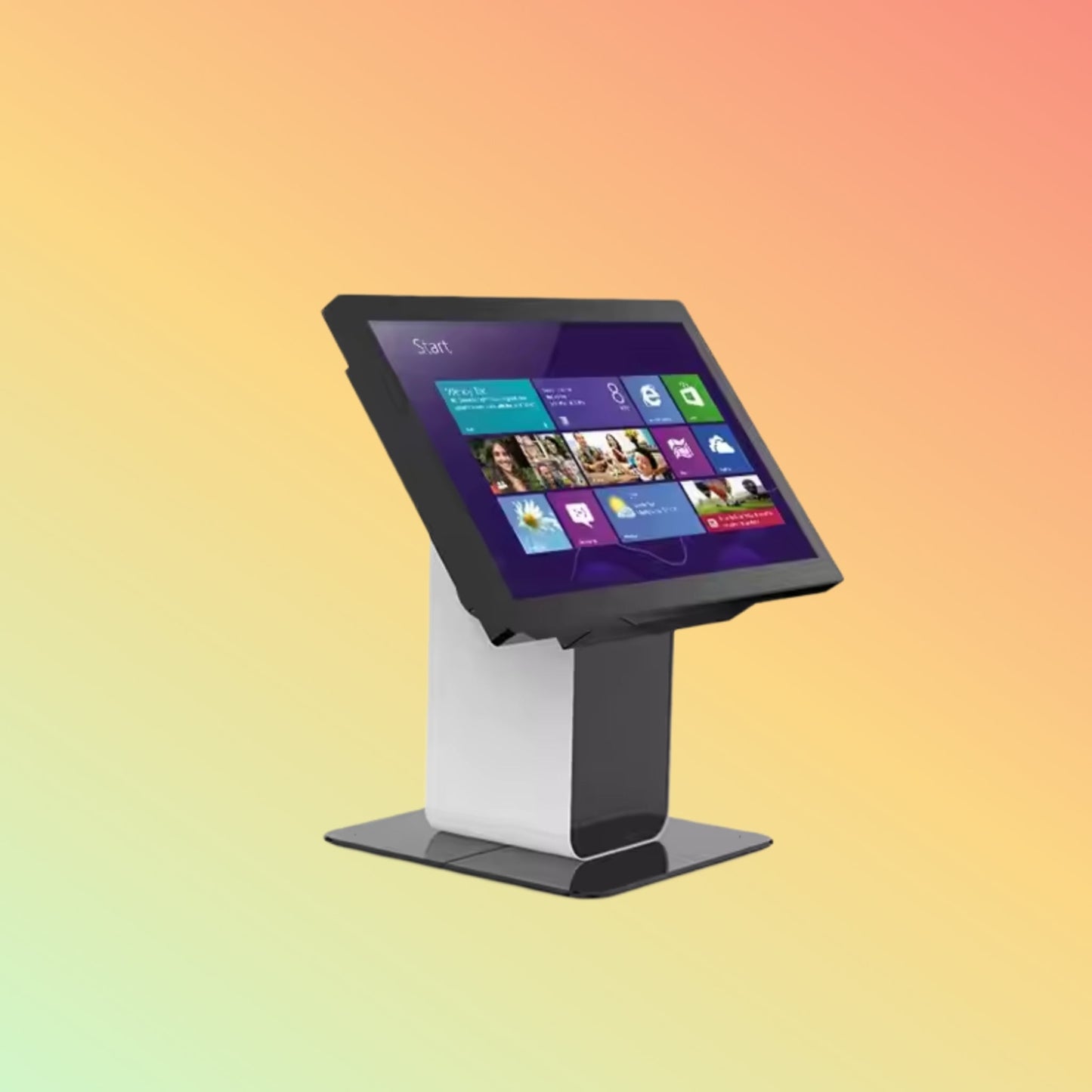 MAKEN Library Countertop 21.5 Inch Interactive Information Checking Kiosk Touch Screen Information Kiosk