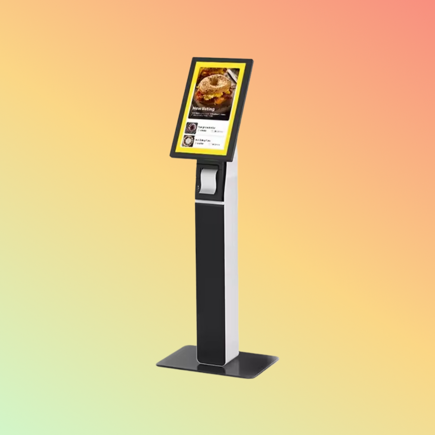 MAKEN 27 Inch Airport Self-Service Kiosk Touch Screen Fast Food Payment All In One Self-Order Kiosk