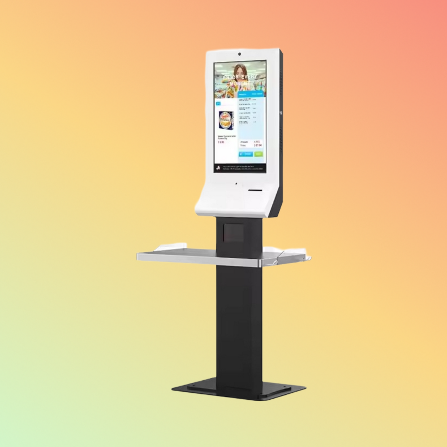 MAKEN 27 Inch Self Service Kiosk Touch Screen Payment Terminal Self-Checkout Machine For Grocery