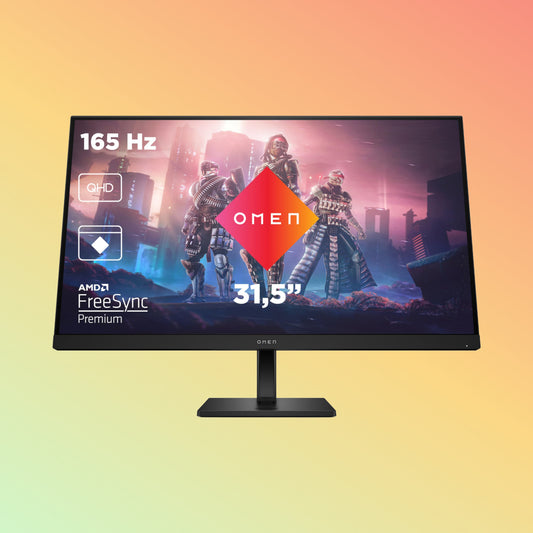 "HP OMEN 780G8AS 27-inch UHD gaming monitor with 144Hz refresh rate."