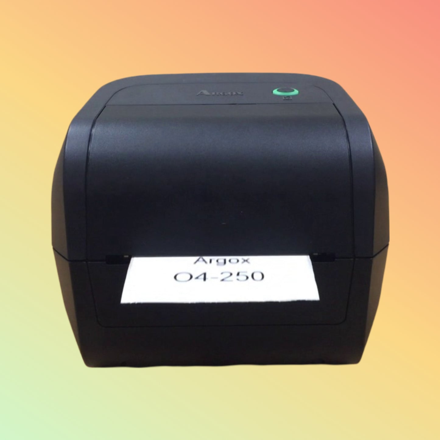 "Side view of the Argox O4-250 Printer with multiple connectivity options."