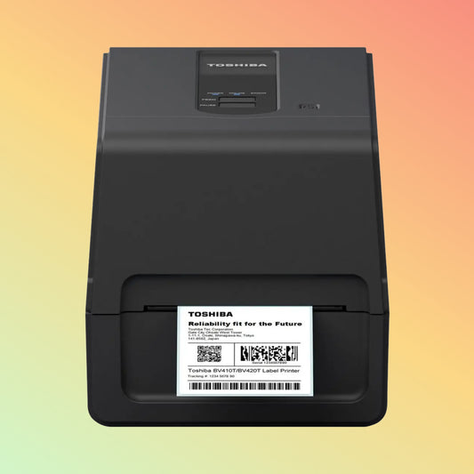 Toshiba BV420T Thermal Transfer Printer - Compact design with USB & Ethernet connectivity.