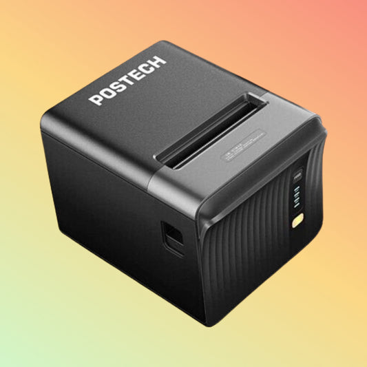Nogtek NT-R88VI-01 Thermal Printer – Front View, Sleek Black Design.