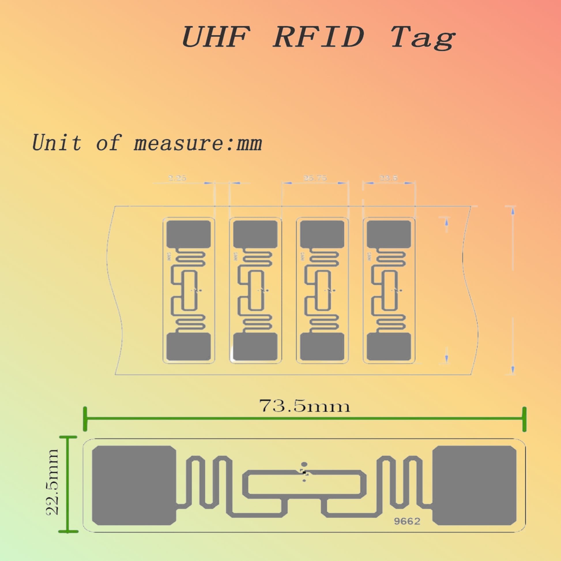OSrfid RFID 9634 H3 Tag in a retail store for efficient checkout.
